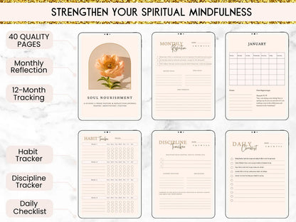 📖 Paquete de descarga digital de 5 hermosos diarios de oración 