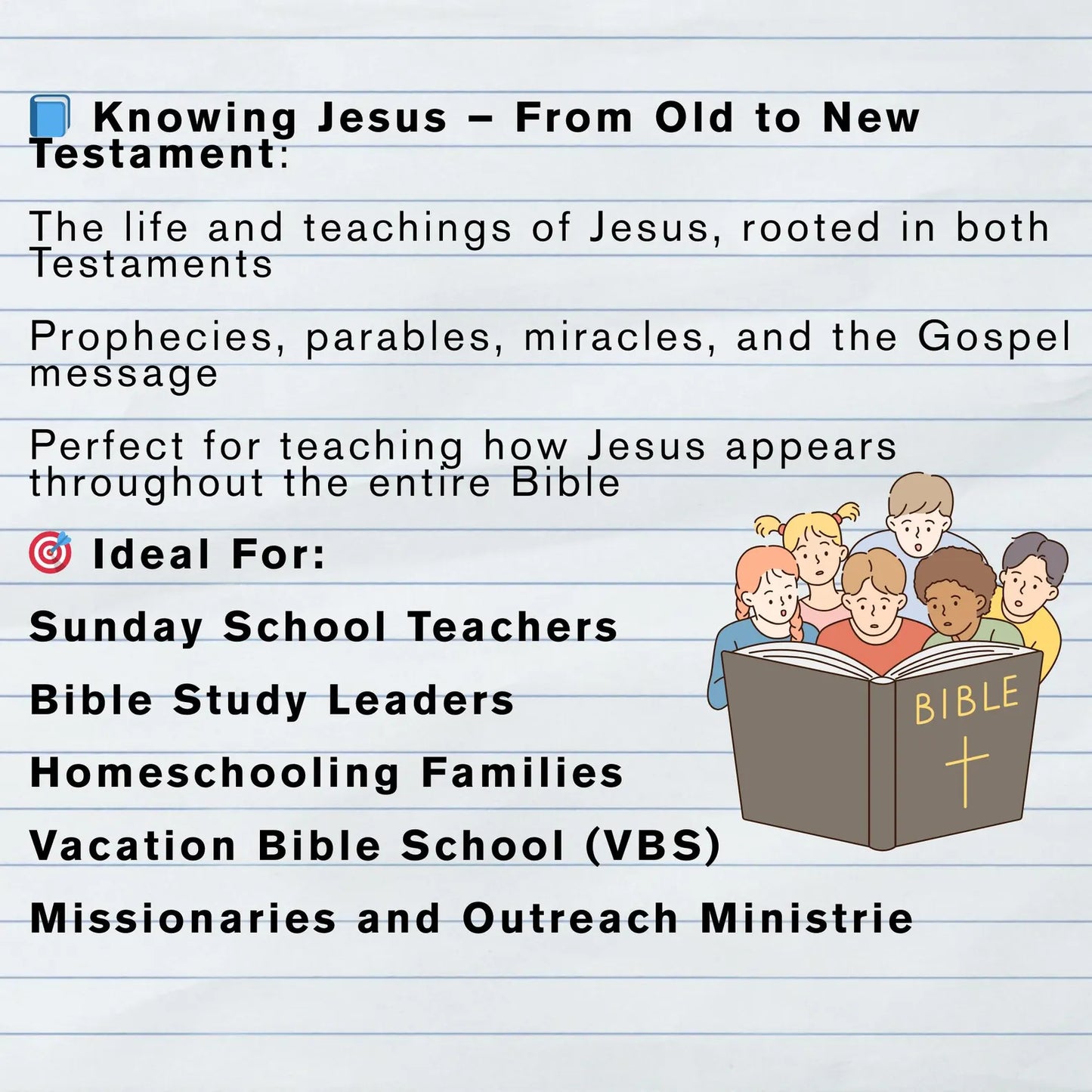 La biblioteca definitiva para la enseñanza bíblica: más de 500.000 recursos (no volverá a comprar ningún otro plan de estudios). 