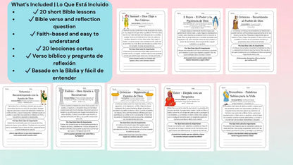 20 Lecciones de los Libros de la Biblia para Niños 