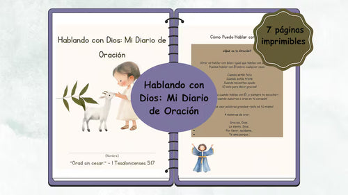 Diario de Oración Infantil en Español - Hablando con Dios
