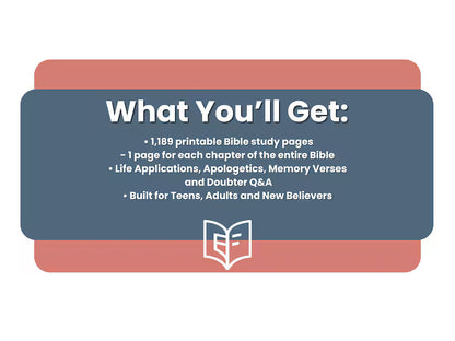 A Bible Study in One Year - 52-Week Study, A 365-Day Spiritual Journey with Daily Prayer and Notes