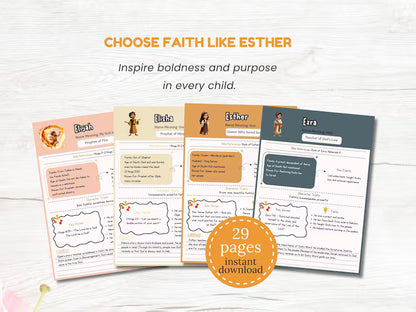 Héroes del Antiguo Testamento: Guía completa de estudio de personajes para niños (Lecciones de fe, valentía y obediencia) 