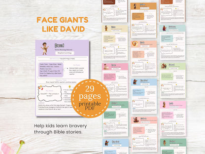 Héroes del Antiguo Testamento: Guía completa de estudio de personajes para niños (Lecciones de fe, valentía y obediencia) 