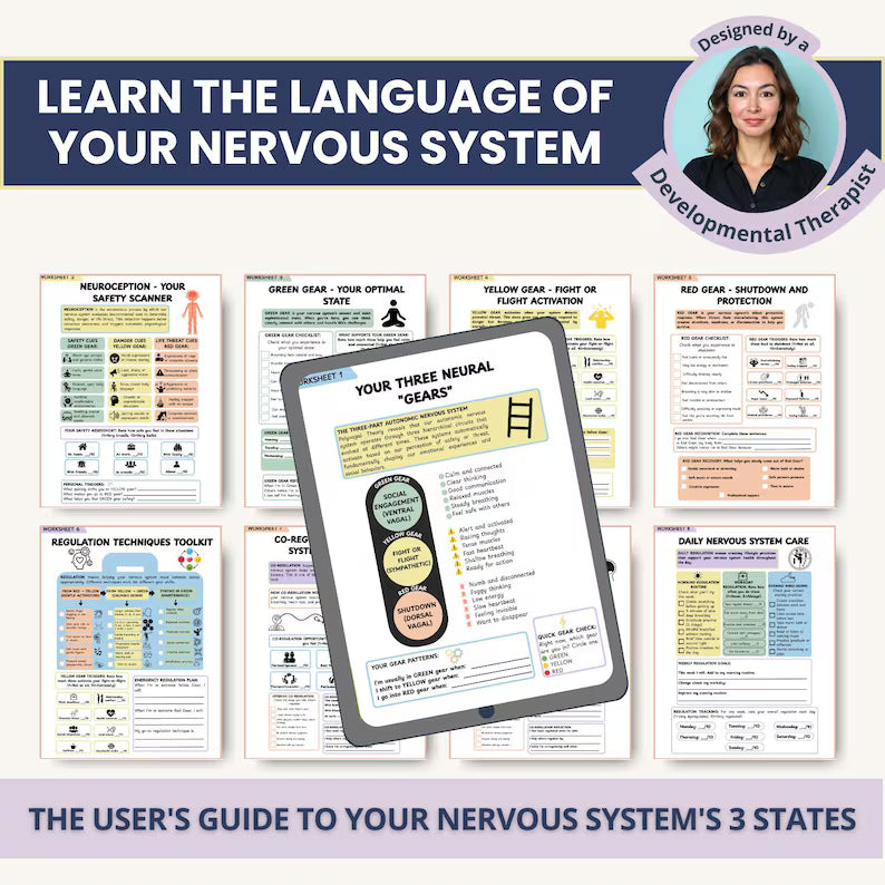 Polyvagal Cheat Sheets: Visual Guide to Your 3 States